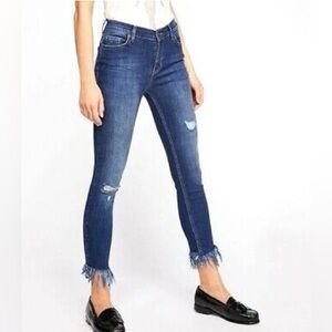 Free People Great Heights frayed jeans, size 27